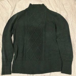 J.Crew high neck knit sweater Medium size 100% cotton